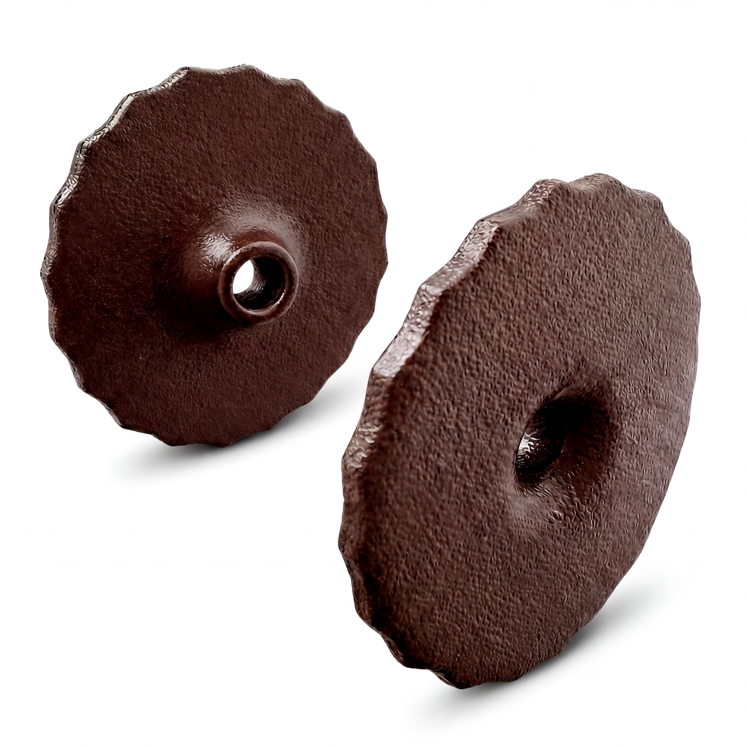 Hunters Saddlery Comfort Gel Bit Guards for Horses Soft Flexible Rubber Protector Rings Stops Pinching and Chafing Equestrian (1 Pair, Brown)