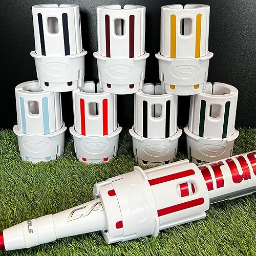 Miniatura 6 de Peso del bate de 16 a 24 onzas  Fácil de poner y quitar (girar o sacar) Peso del bate de béisbol  Personaliza los colores para que coincida con el