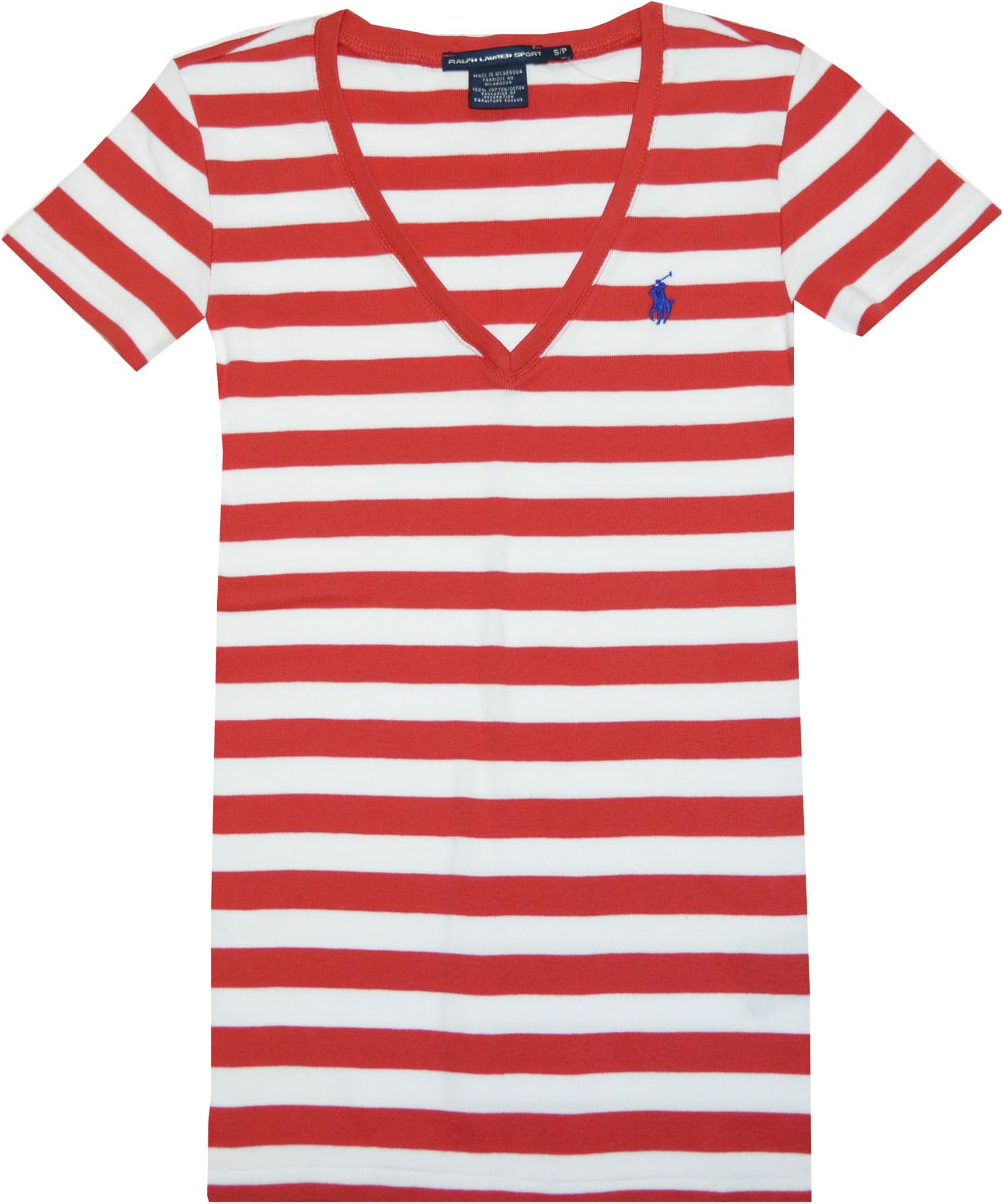 Ralph Lauren Sport Women's Striped V-neck T-shirt