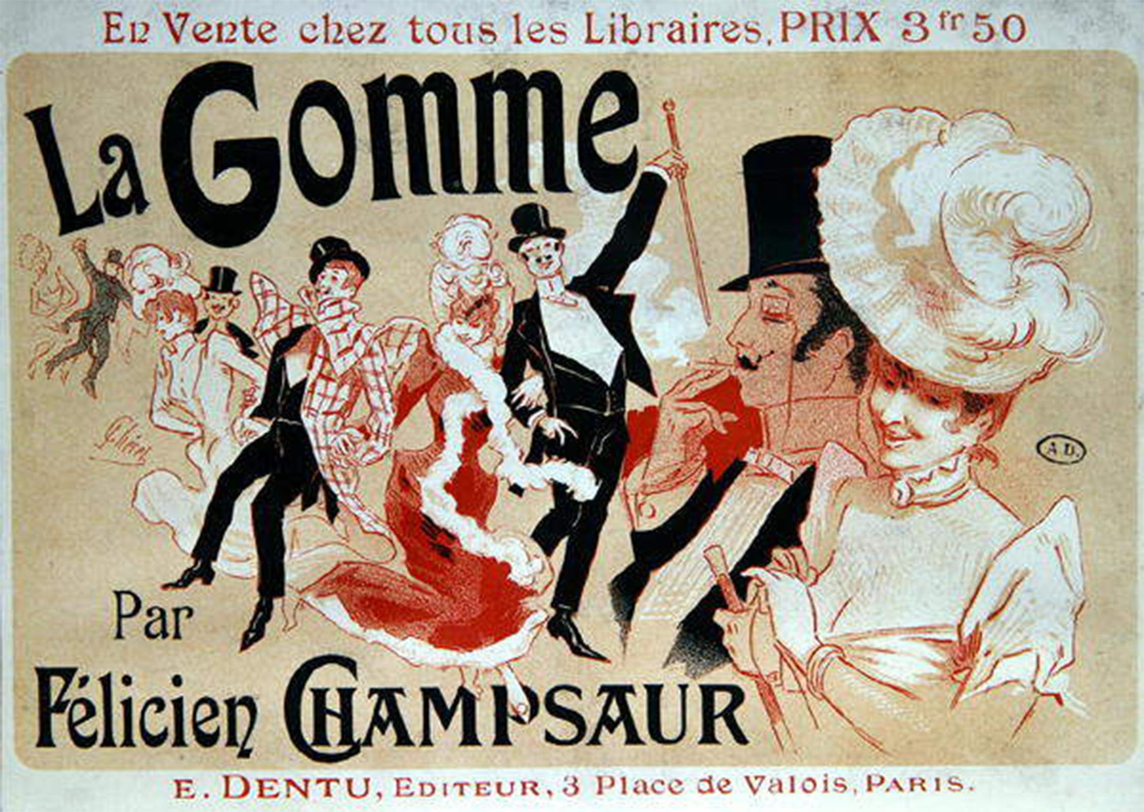 POSTERIIk Famous Animal Posters Vintage Picture Poster the Novel the Tires by Jules Cheret Modern Wall Decor for Home Decor 60x90cm