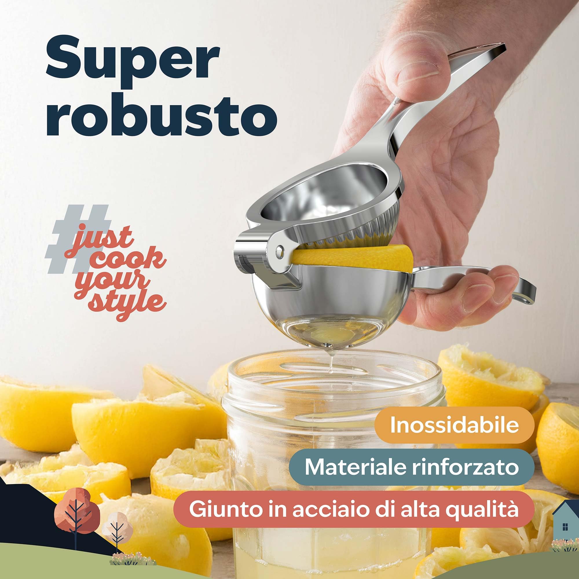 Spremiagrumi Manuale Per Limoni - Verde, Robusto E Facile Da Usare - Foto 7