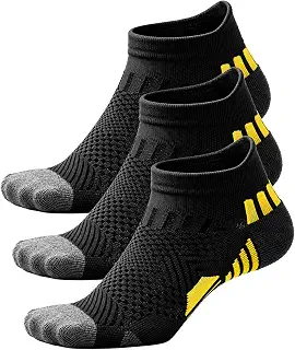 [PIENILO] スポーツソックス メンズ 靴下 3Dフィットモデル くるぶし ランニングソックス 甲メッシュ 3足 6足 25-27cm | 通気性, 黒, カラー, ジム, トレーニング, ウォーキング, 部活, スニーカーソックス, アンクルソックス, スポーツ