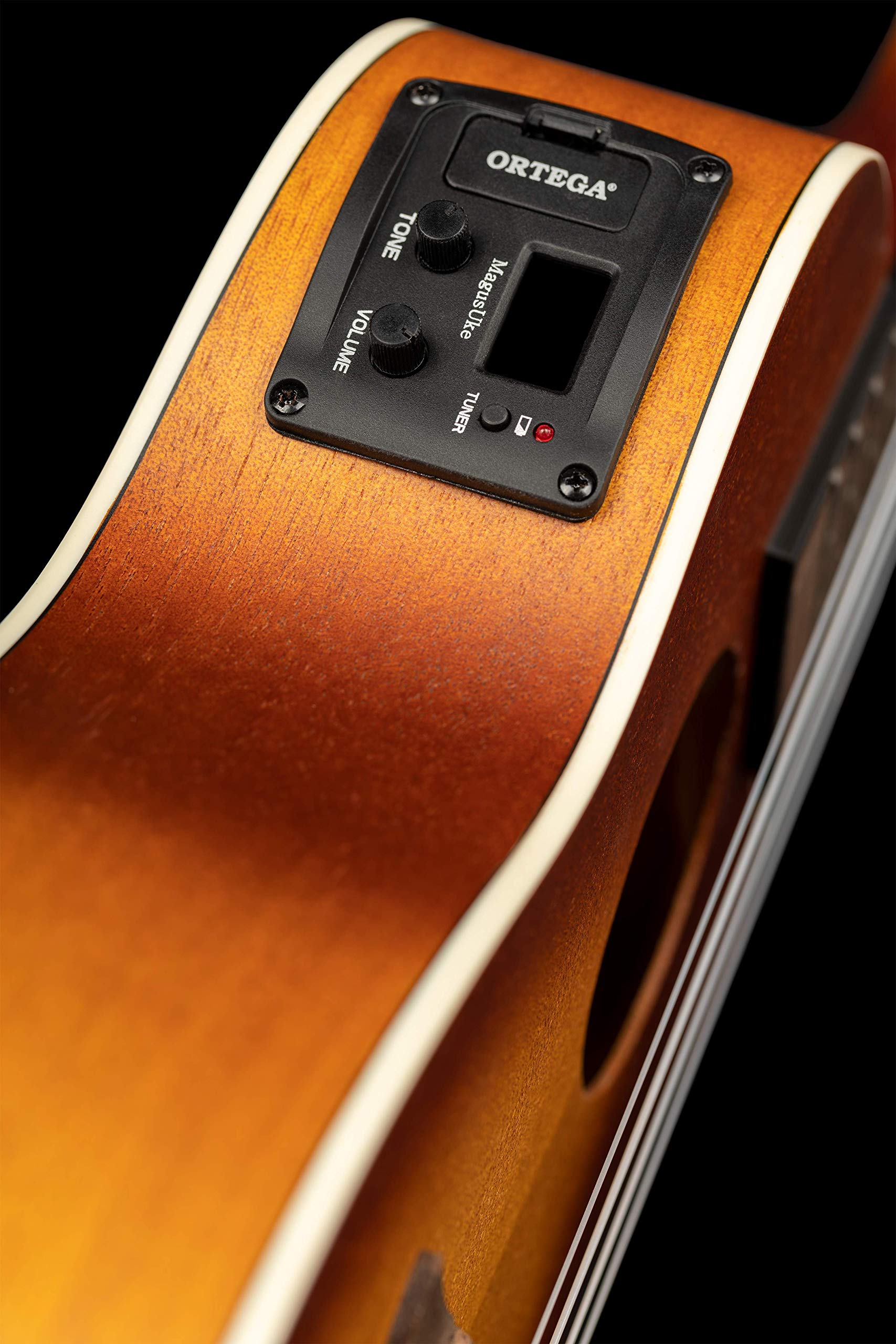 Ortega Guitars Ukulele Concerto Elettro-Acustico – Earth Series – con Cutaway – Okoume, Brown (RUDAWN-CE)