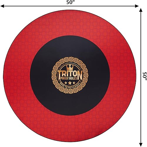 Miniatura 4 de Triton Premium - Tapete de mesa de póquer para 8 jugadores, portátil, multielastano, de goma, portátil, con bolsa de transporte de tela Oxford con