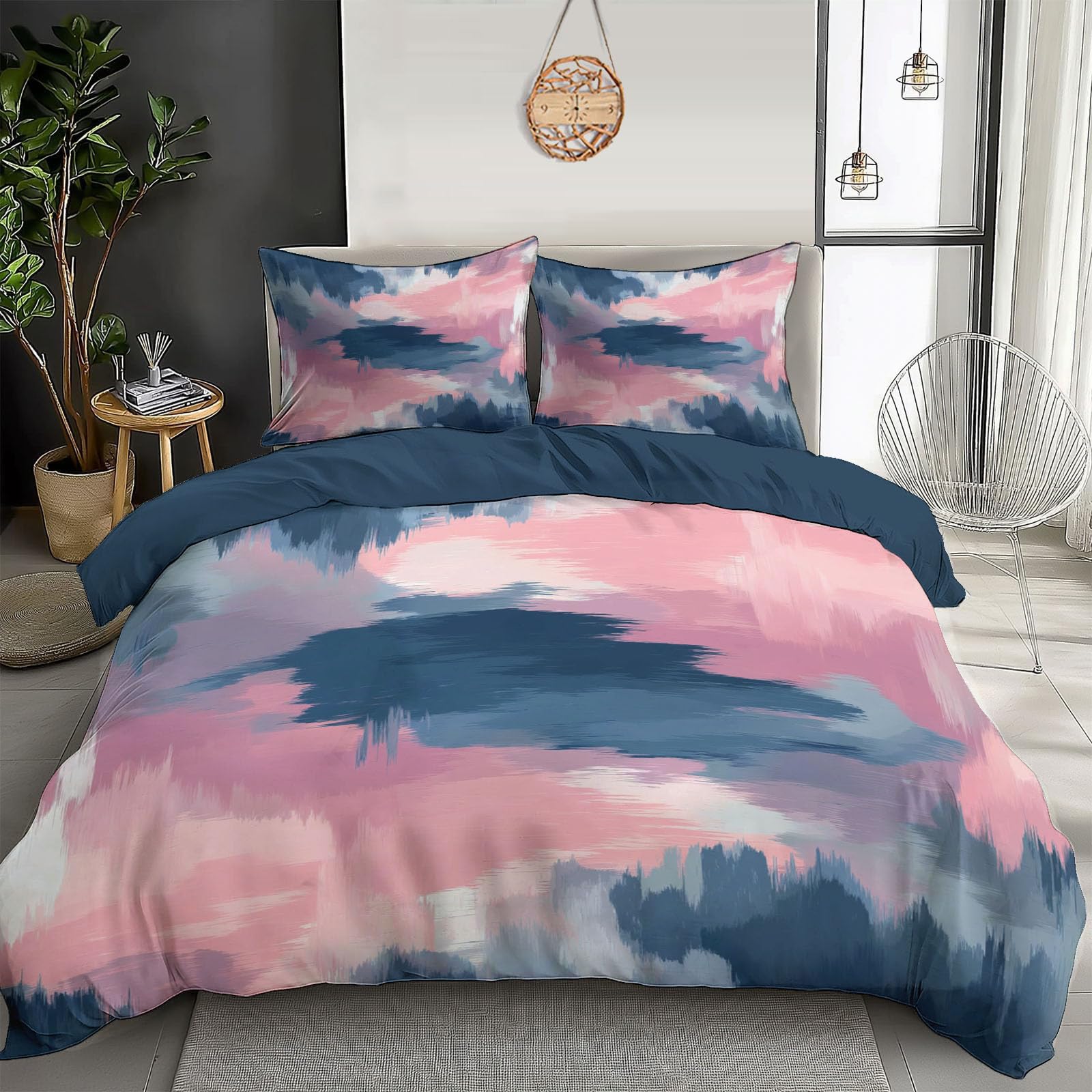 Housse de couette bleu poudre 240x260 pour une ambiance de chambre relaxante