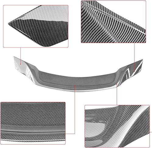 Miniatura 5 de Alerón trasero apto para Mercedes Benz W204 C250 C300 C63 2008-2014 ABS pintado de ABS alerón trasero alerón de alerón de alerón de alerón de ala