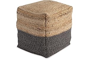Signature Design by Ashley Sweed Valley Pouf Ottomans