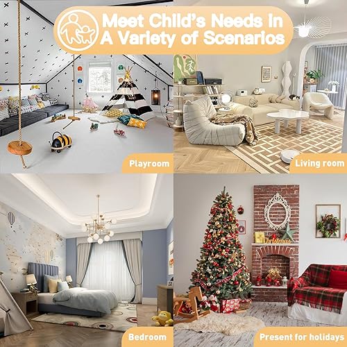 Miniatura 6 de QIUODO Sofá plegable para sala de juegos, sofá abierto de terciopelo 2 en 1 para niños pequeños de 1 a 3 años, cómoda silla infantil para leer y