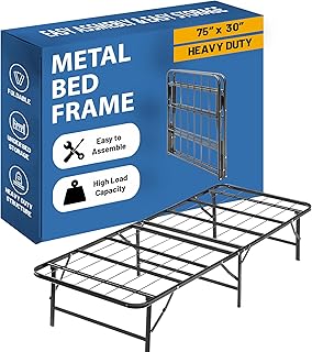 Nutan Foldable Metal Platform Bed Frame Queen