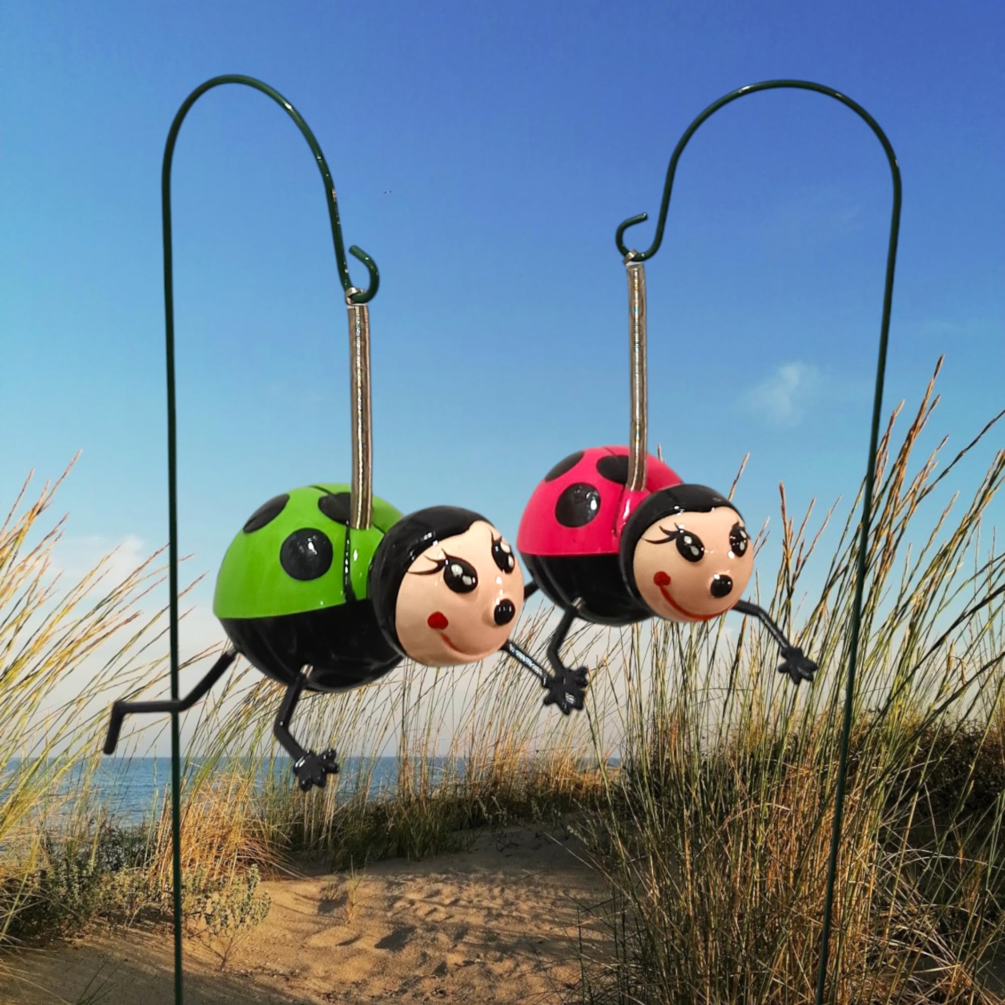 ARUNA DECOR PVC & Metal Colourful Ladybirds Set of 2 Garden Decoration Outdoor Sticks/Stakes (Lawn Decor, Garden Decor, Outdoor Decor Stick) [13x7x7 cm] (Ladybird) (B0DB5Z6FP5) Amazon Price History, Amazon Price Tracker