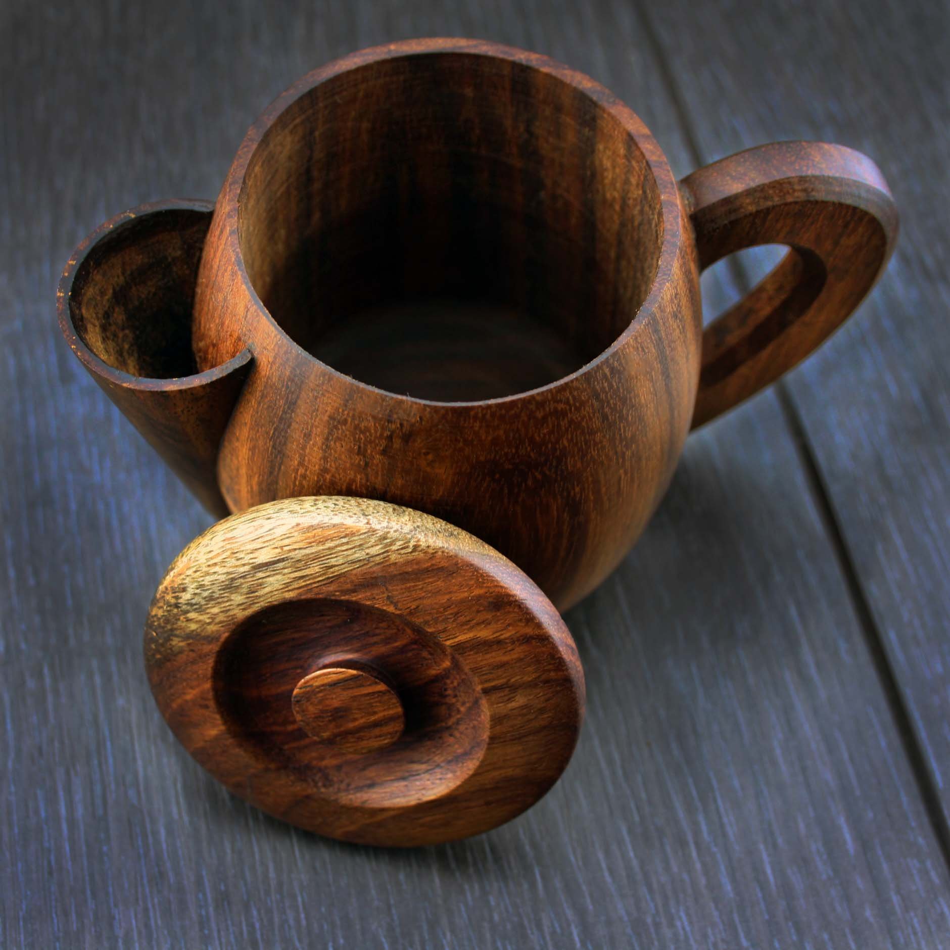 Brilliant Piece Of Hand Crafting, Haryali London Classic Wooden Shaving MUG for Hot Water Traditional Old Style Shave. by Haryali London