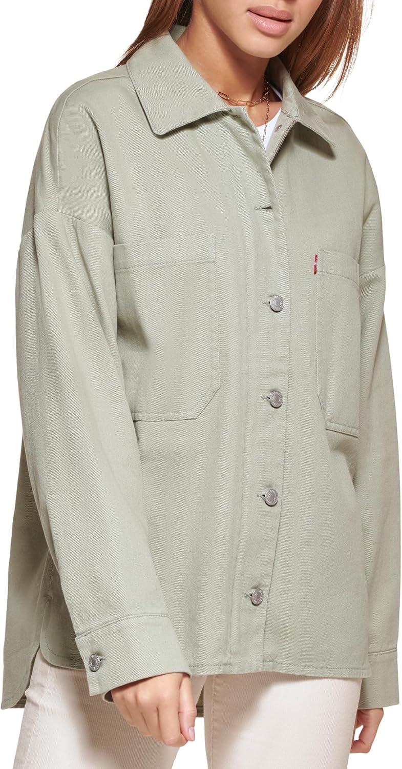 Levi's womens Cotton Corduroy Shirt Shacket (Standard & Plus Sizes) - Image 3