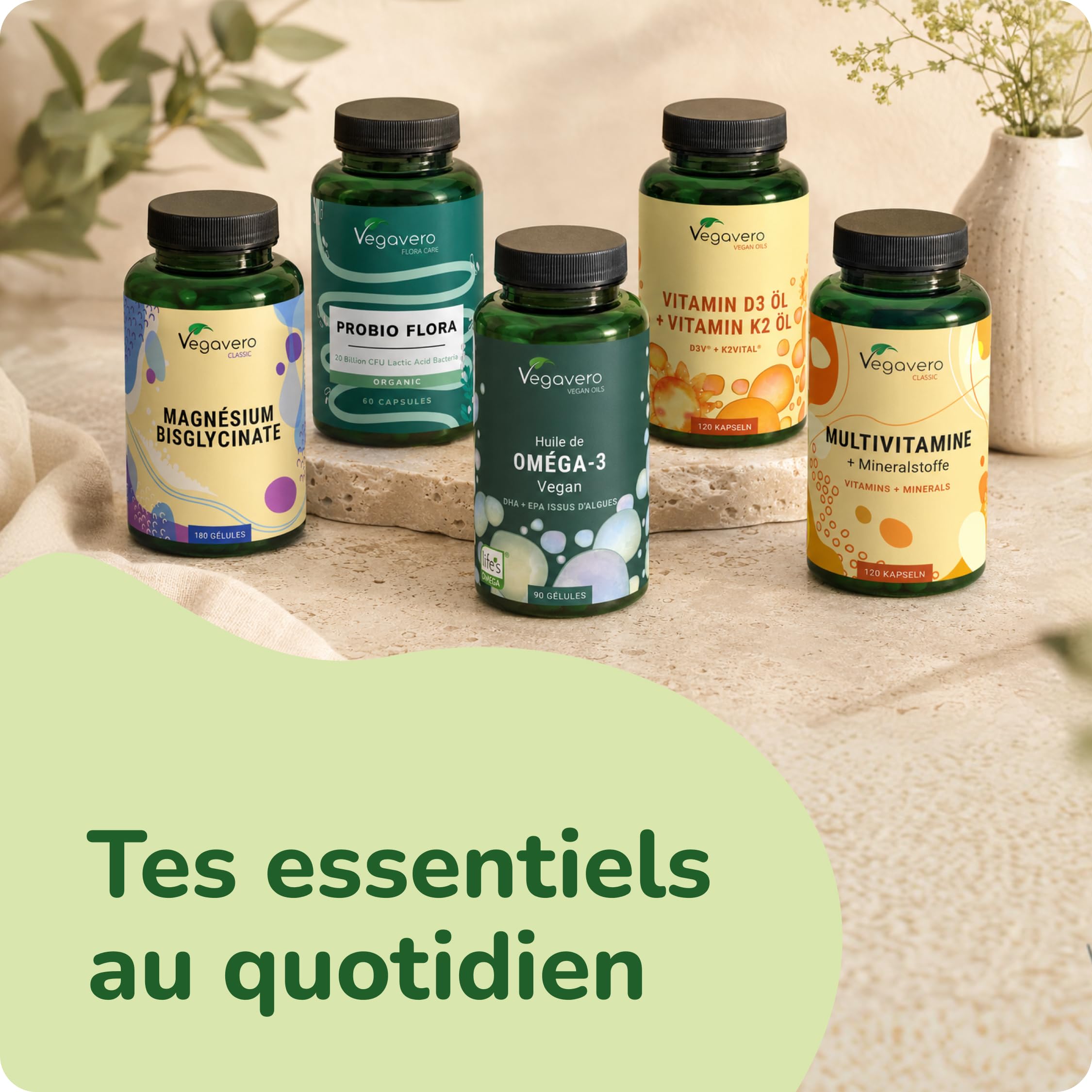 Zinc Bisglycinate | 300 Gélules | 100% Pur – Sans Additifs | Haute Absorption + Vegan | Complément Alimentaire Peau (Acné) + Immunité | Vegavero®