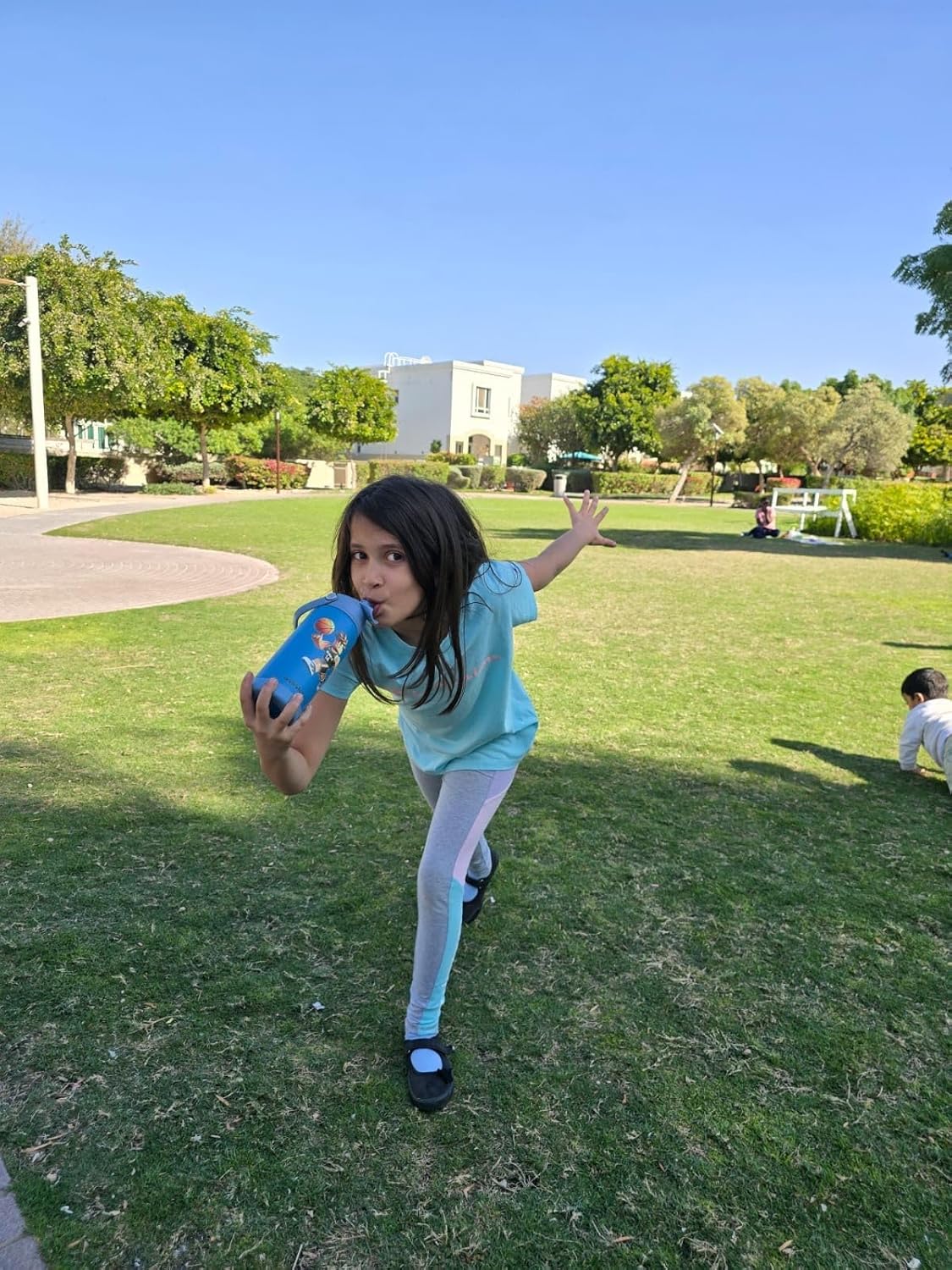 DRNK Bubblebottle | 18oz Insulated Stainless Steel Waterbottle with Straw and Wide Mouth | Protective Silicone Base | Leak-Proof Durable Kids Bottle for Sports & School (Alpha) - Image 5