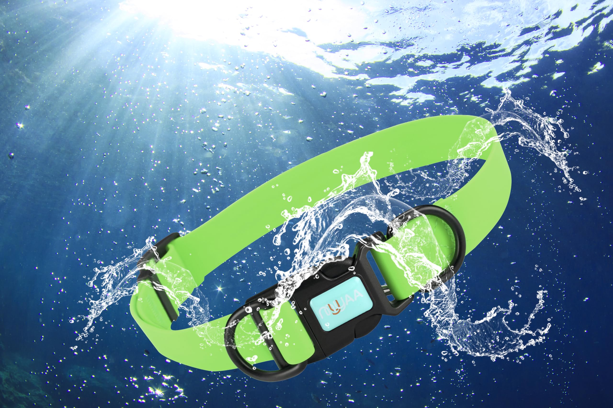 Waterproof Dog Collars,Rubber Dog Collars Anti-Odor,Durable,Adjustable Dog Collars for Small,Medium, Large Dogs,Easy Clean Collars with Buckle and D Ring