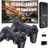 Y5 Retro TV Game Stick,Over 4K 45000 Games,Dual 2.4G Wireless Controllers,Game Consoles with Built-in 48 Emulator Support Multiplaye,Plug & PlayBlack 64G