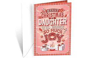 Heartfelt Christmas Card for Daughter and Family - Expressing Love and Warmth
