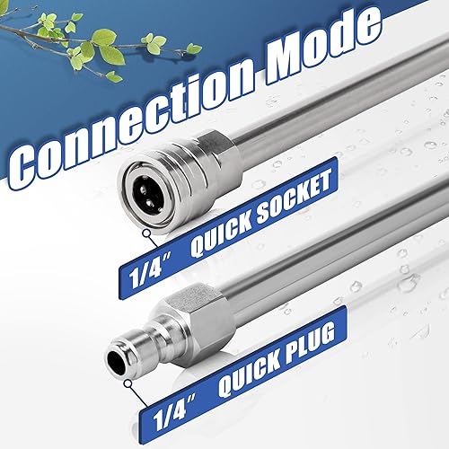 Miniatura 2 de RIDGE WASHER Extensión de varita para lavadora a presión, lanza de repuesto para lavadora a presión de 120 pulgadas, varita extensora de acero