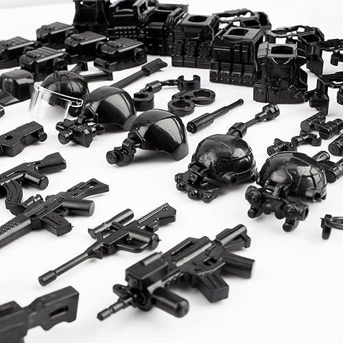 Miniatura 6 de MaozyHomie Figuras de soldados de juguete, juego de juguetes de batalla del ejército estadounidense, paquete de armas, bloques de construcción de