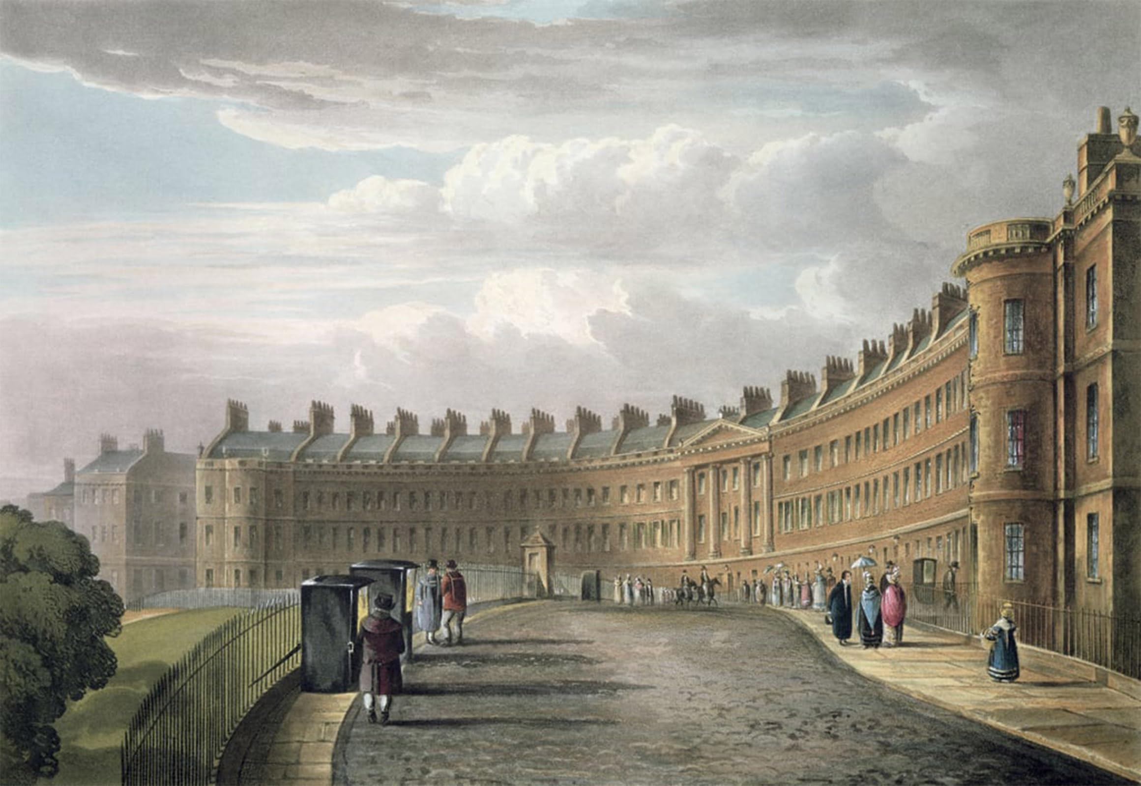 ARTXLXXBN Famous Painting Art Wall Decor Abstract Art Picture Lansdown Crescent Bath by David Cox Animal Pictures for Home Decor 60x90cm