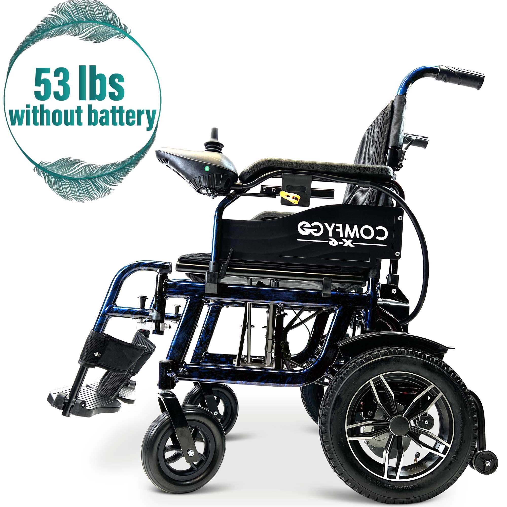 Buy MALISA Portable Electric Wheelchair for Adults, Foldable Dual