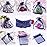 Stratalife 5X7 Sheer Organza Bags with Drawstring Mesh Gift Baggies for Wedding Party Favor Pouch Jewelry Storage, 100 Pcs, Navy Blue