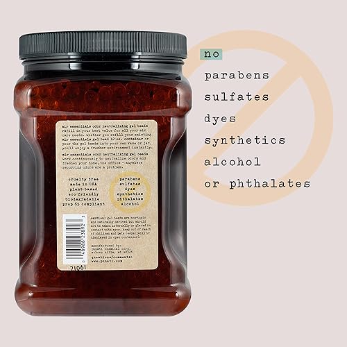 Miniatura 4 de Air Essentials Recambio de perlas de gel para ambientador y neutralizador de olores, eliminador de olores, hecho con aceites esenciales puros, flor