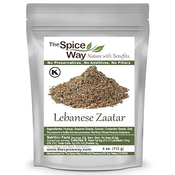 The Spice Way - Traditional Lebanese Zaatar with Hyssop 4 Oz