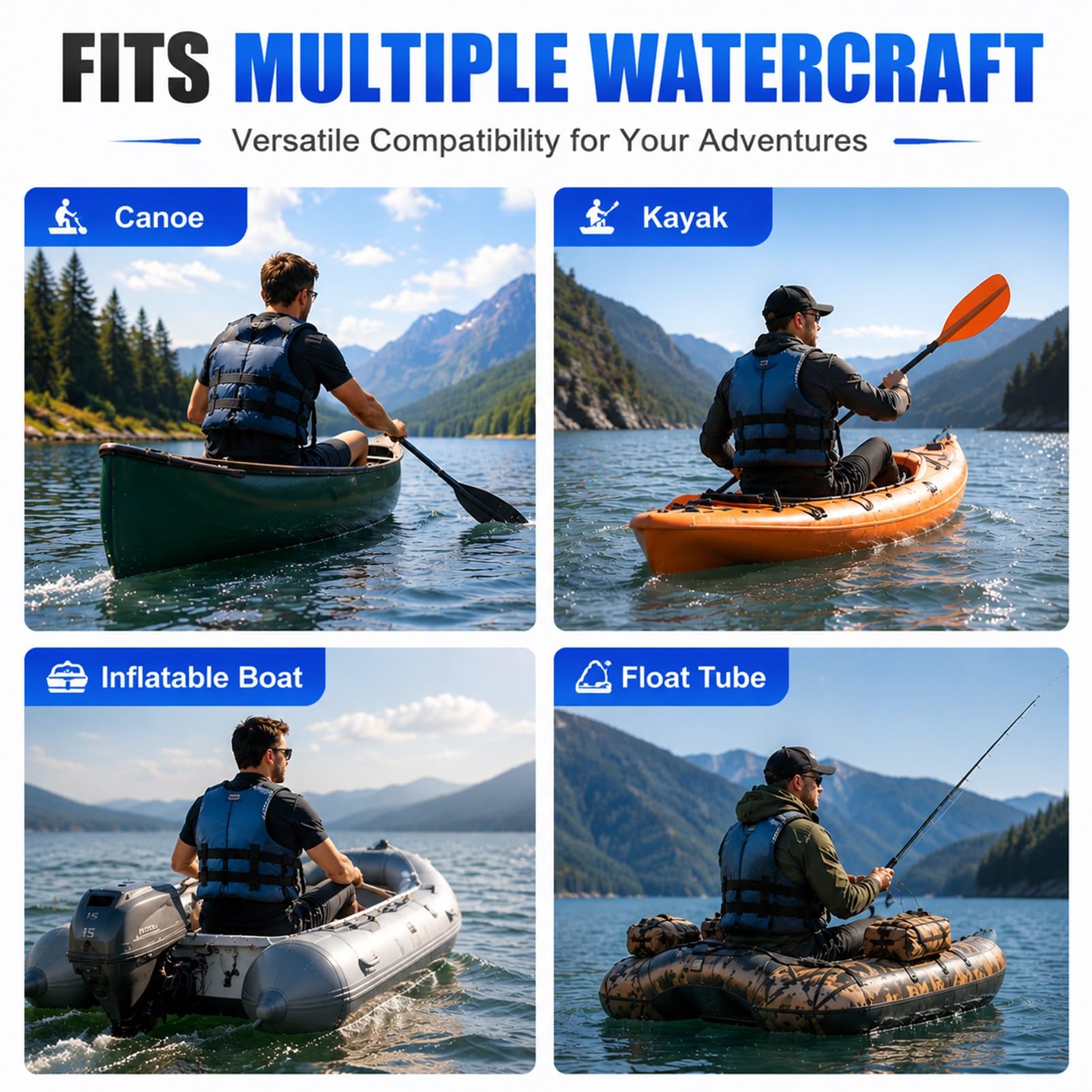 Hélice orientable accionada por Taladro para Kayak Pequeño Motor Fueraborda | Kit de propulsión para Kayak para Lagos y estanques, Incluye Soporte