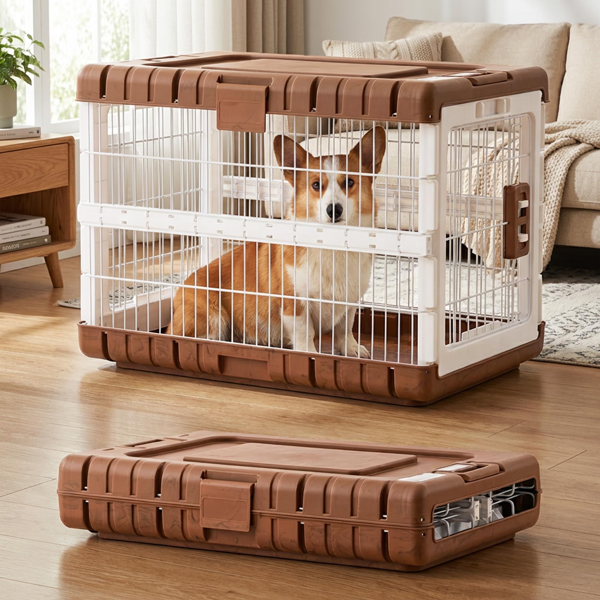 Amazon.com: ZOMISIA Collapsible Dog Crate for Dogs - 28