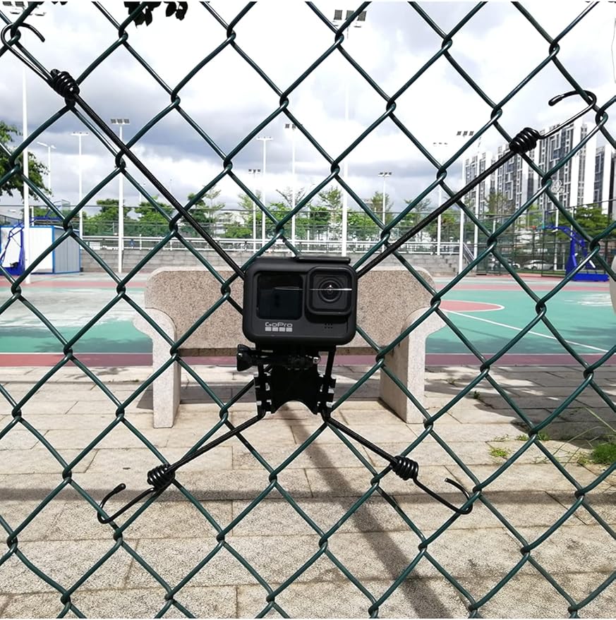 Action Camera Backstop Chain Link Fence Clip Mount