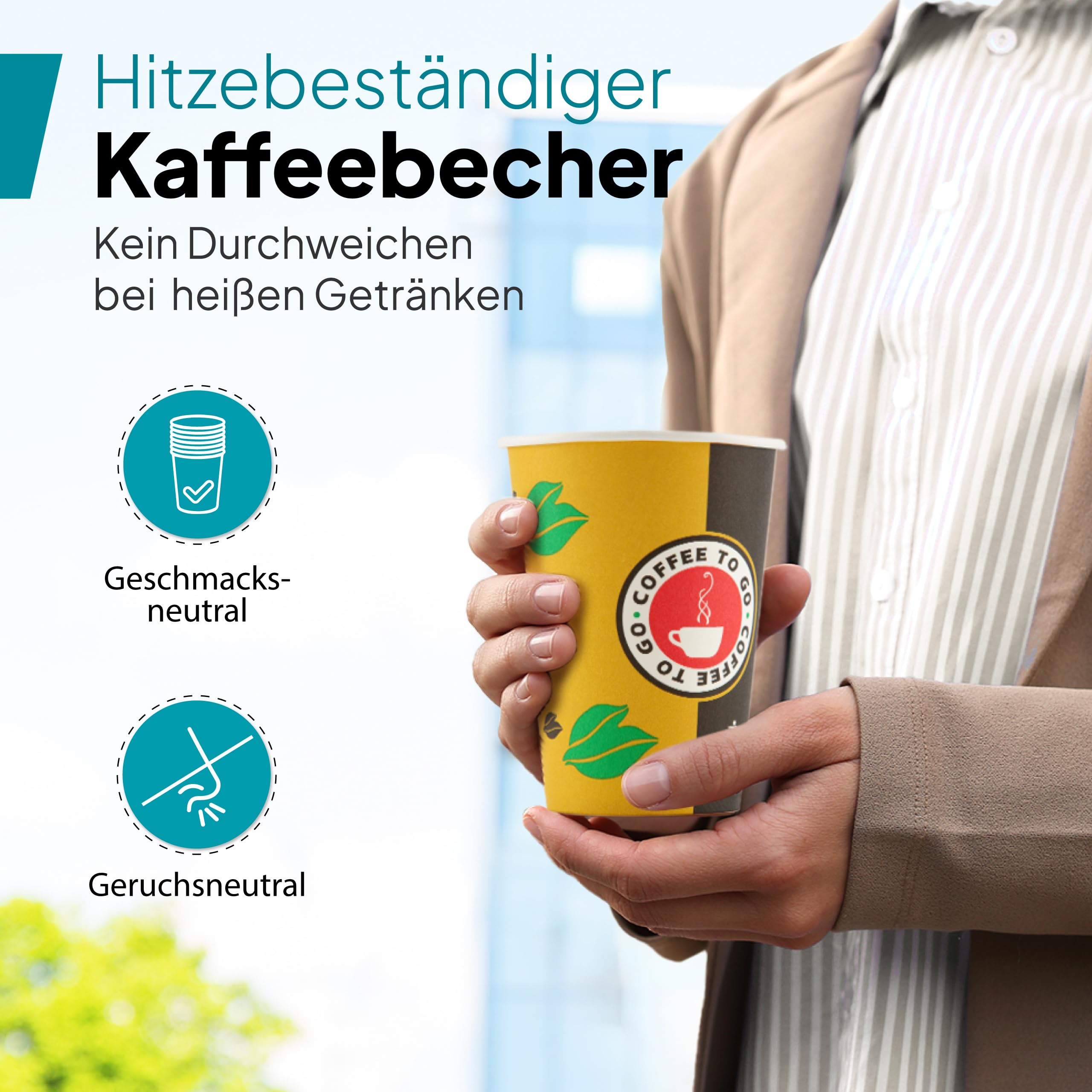 Inoverse 100 Stuks Kartonnen Bekers, Wegwerpbekers Voor Koffie To Go 200 Ml Wit Koffiebekers Thee Wegwerpbekers Papieren Om Mee Te Nemen Warme Koude Dranken 2354078749