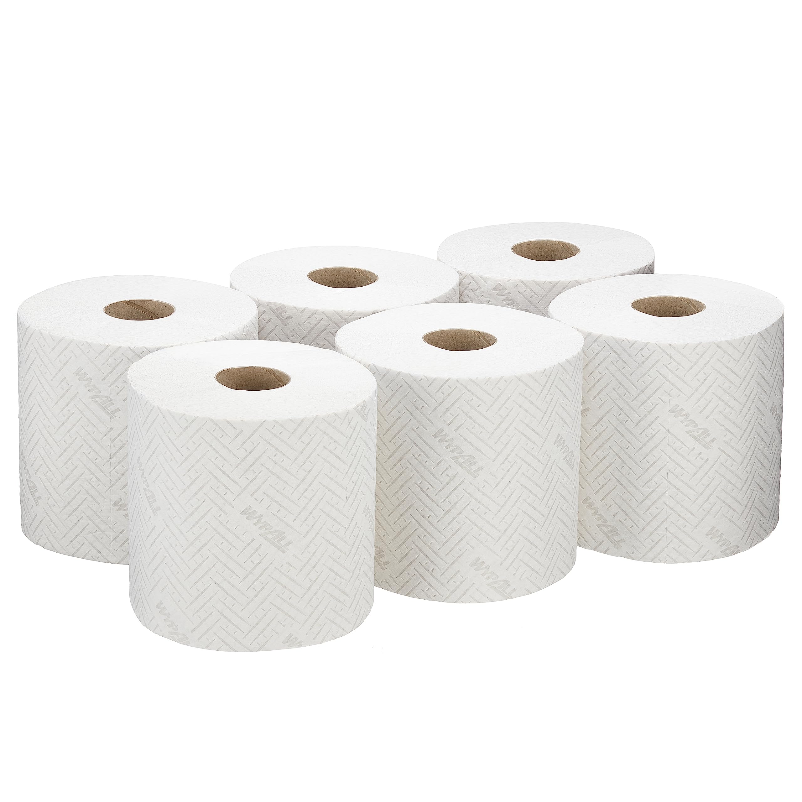 Panno in Carta per la Pulizia e la Manutenzione Wypall L20 7278 - Rotoli a Erogazione Centrale a 2 Veli - 6 Rotoli X 400 Panni in Carta Bianchi (Totale 2.400)
