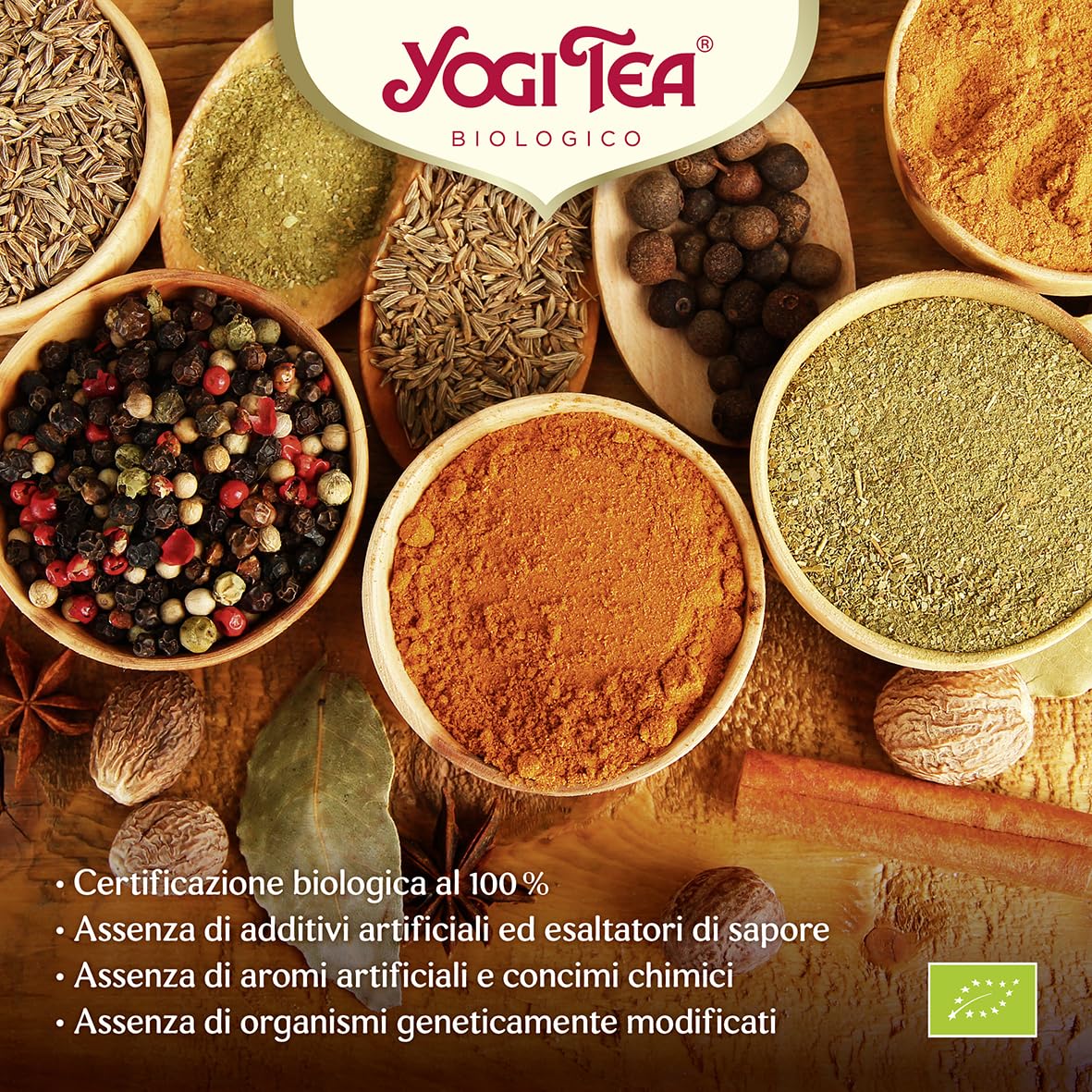 Yogi Tea, Té, Chai Cúrcuma Bio, Infusión Ayurvédica, Mezcla de Cúrcuma, Canela y Jengibre - Pack de 6x17 bolsitas (102 bolsitas en total)