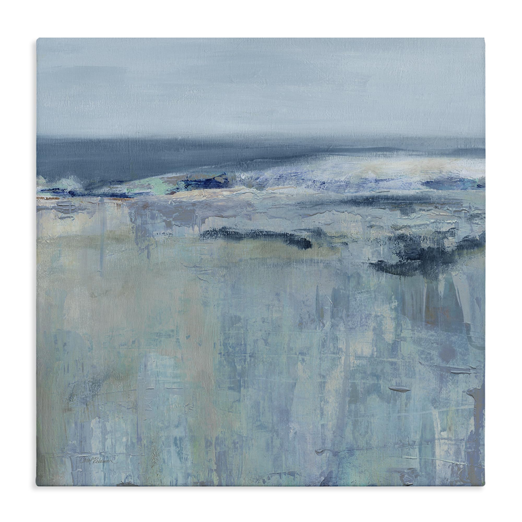 'Serene Abstract Pastel Seascape'| Canvas Art