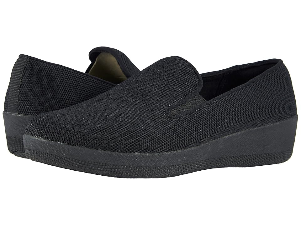 

FitFlop Superskate Uberknit Loafers (All Black) Women's Slip on Shoes