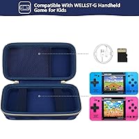 Vista 2 de Supmay Funda de transporte compatible con WELLST·G Consola de juegos portátil para niños - 220 videojuegos retro precargados, funda