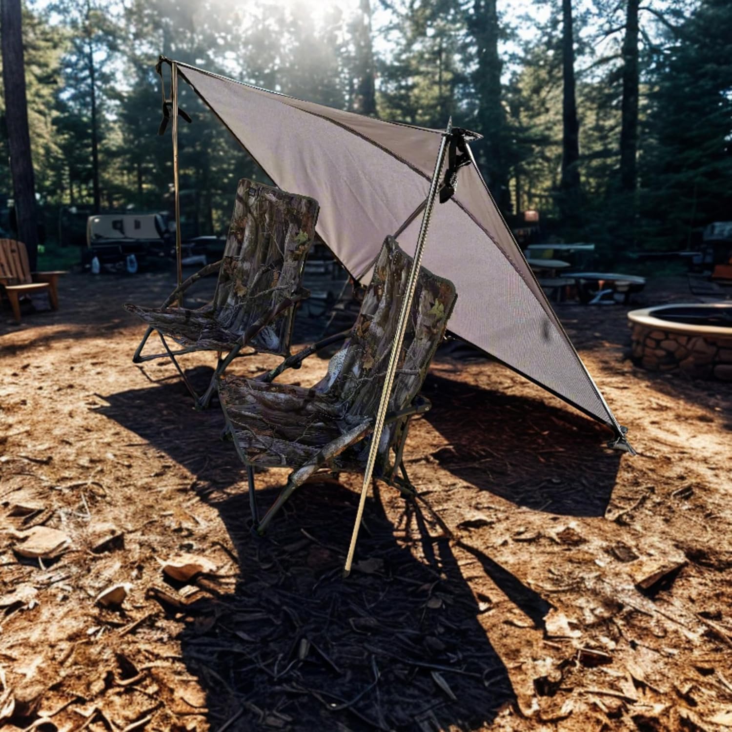 Sport Trail Topper Awning, Heavy-Duty Nylon/Polyester, 57 x 64 Inches, 5 LB, for 2-Door Jeep Models and JT Gladiator