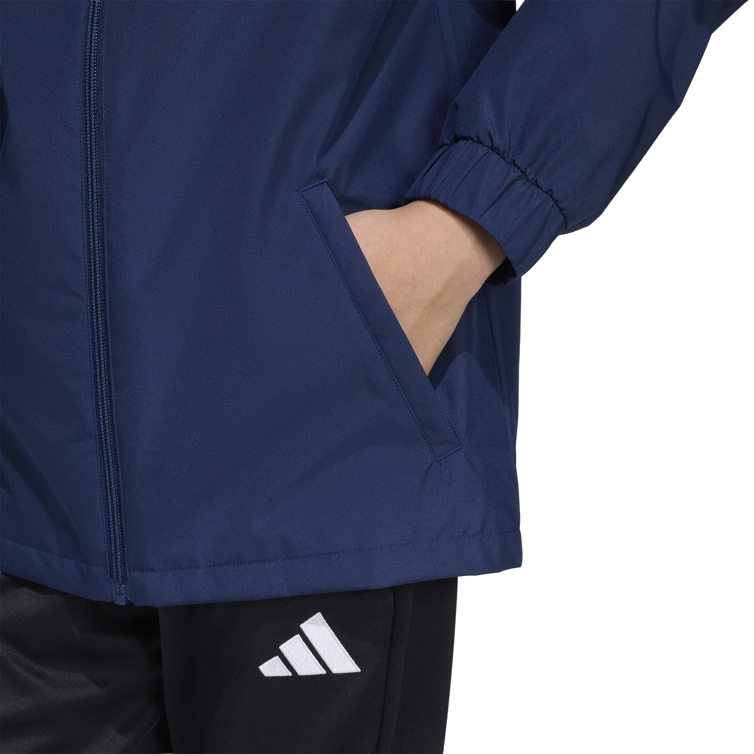adidas Uniseks - dzieci Entrada26 All Weather Kids Coat, team navy blue 2/white, 13-14 Years