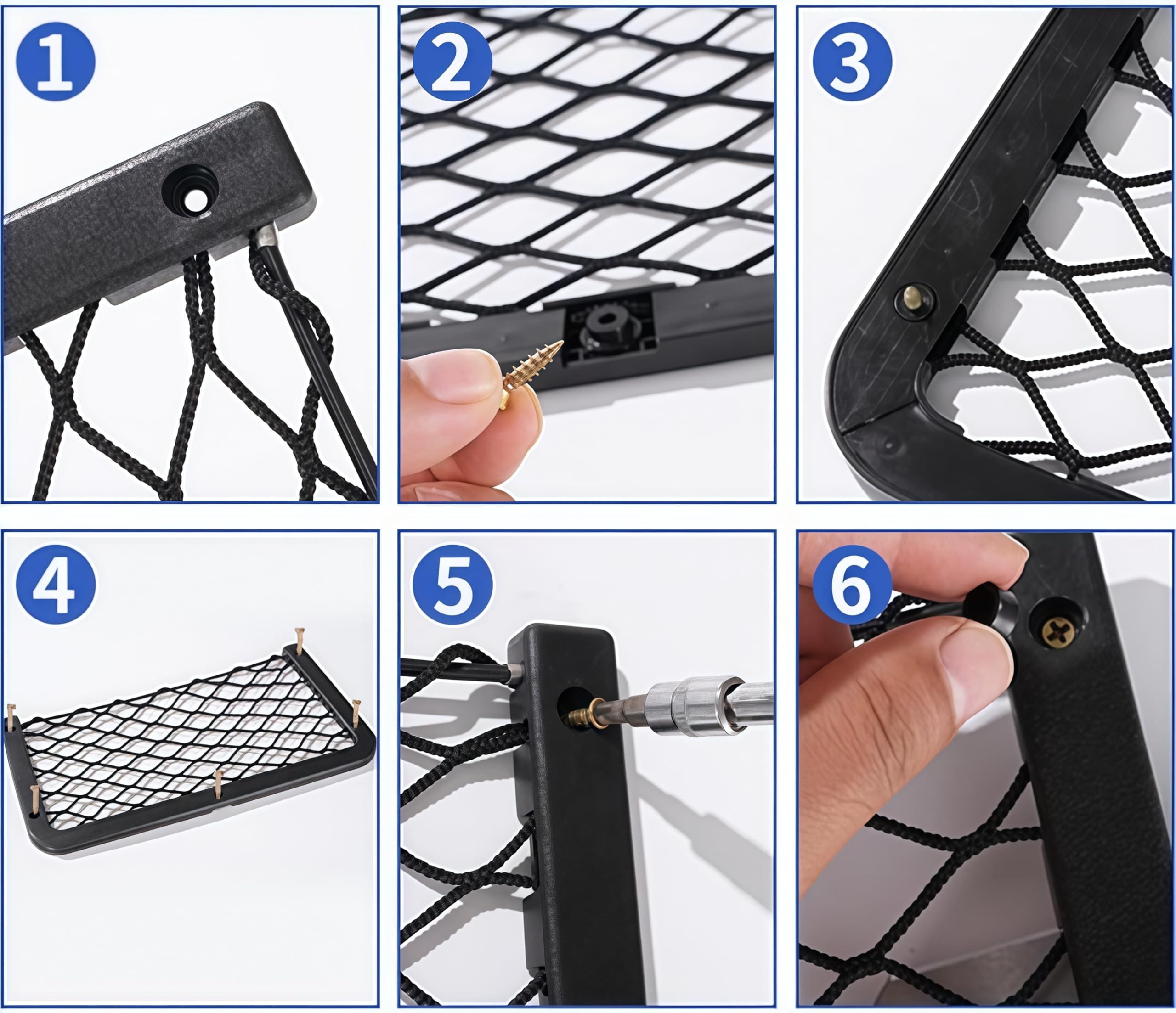 Scatola portaoggetti per porta camper 45 cm nera con 10 vi di montaggio per installazione facile per camper Conservare i tuoi accessori per camper ordinati e ordinati  34