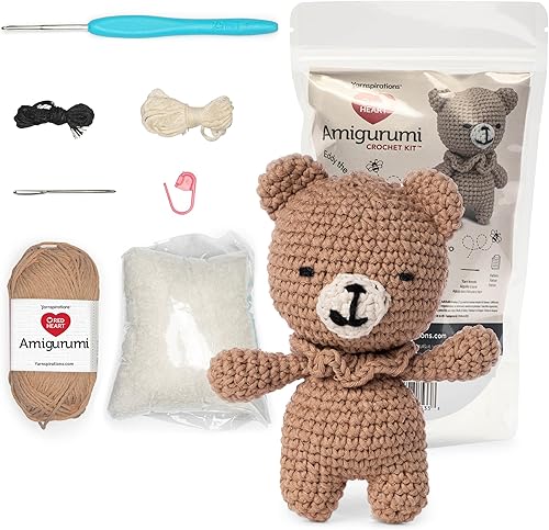 Miniatura 26 de Red Heart Amigurumi Nugget The Kitten Kit Pepita el gatito,Patio trasero,Cleo El Tigre,Collin el polluelo,Franco la rana,Lawrence La Llama,Leo