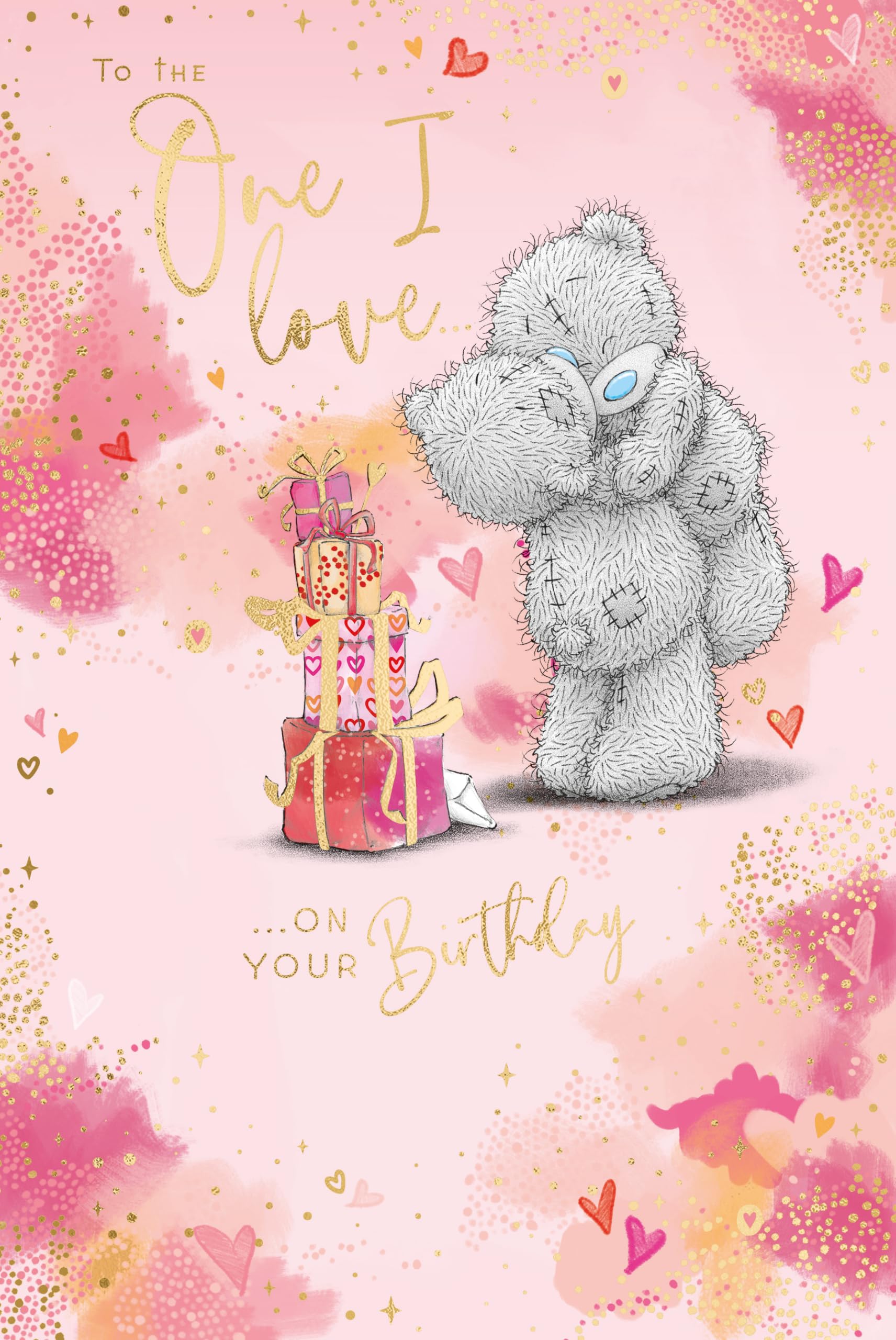 Me To You Tatty Teddy Voor Mijn Partner Verjaardag Wenskaart 6x9ins Officiele Collectie