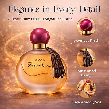 AVON Far Away Eau de Parfum for Women - Amber Floral Scent - Signature Fragrance for Special Occasions Long Lasting Perfume Spray - Elegant Parfum for Her 1.7 fl oz Travel Size Spray