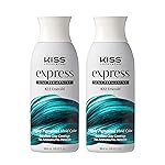 Kiss Express Semi-Permanent Hair Color 100mL (3.5 US fl.oz) (2 PACK, Emerald)