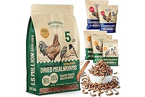 Highly Nutritious 5lb Mealworms for Thriving Chickens and Wild Birds