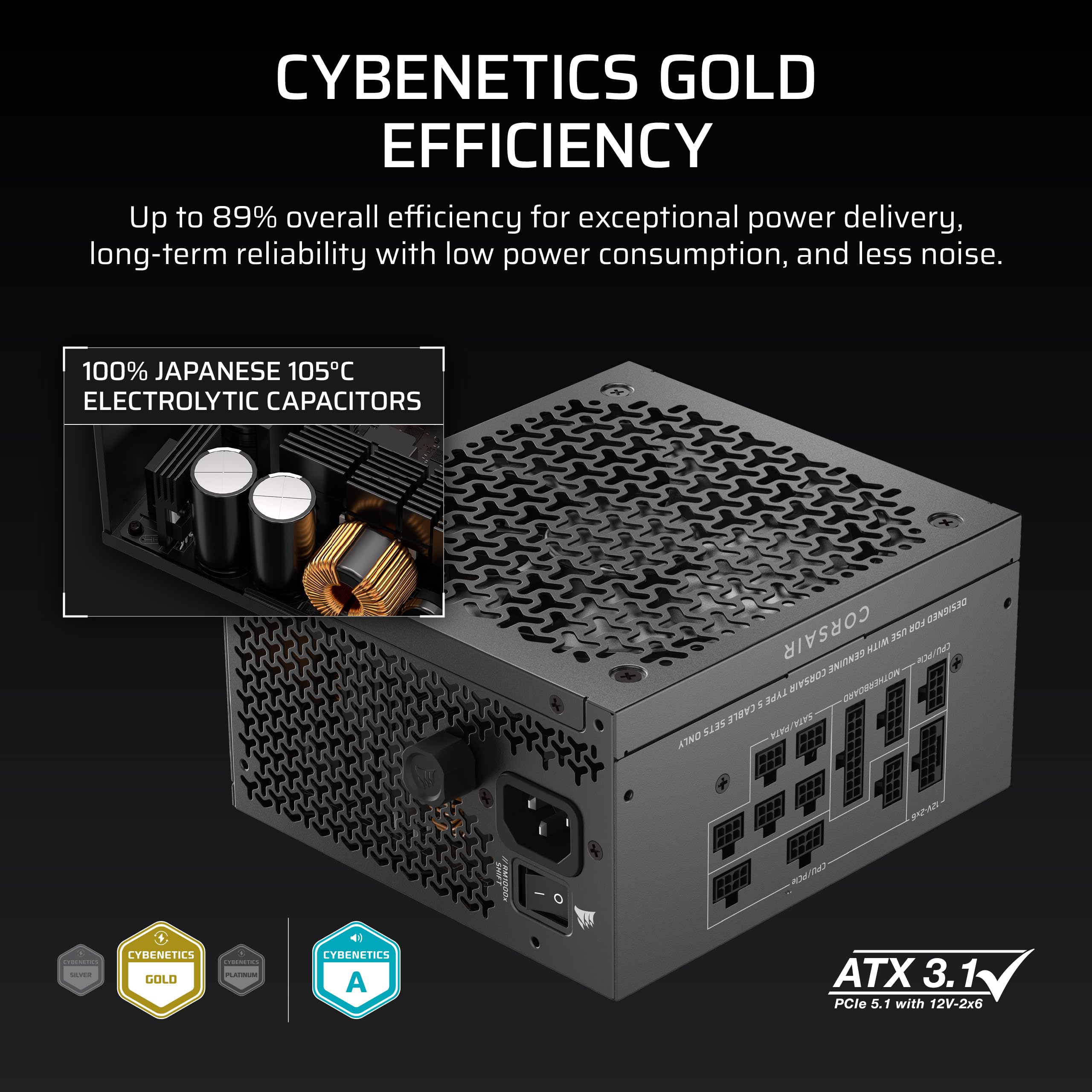 Amazon | Corsair RM1000x Shift (2025) 完全モジュラーATX電源