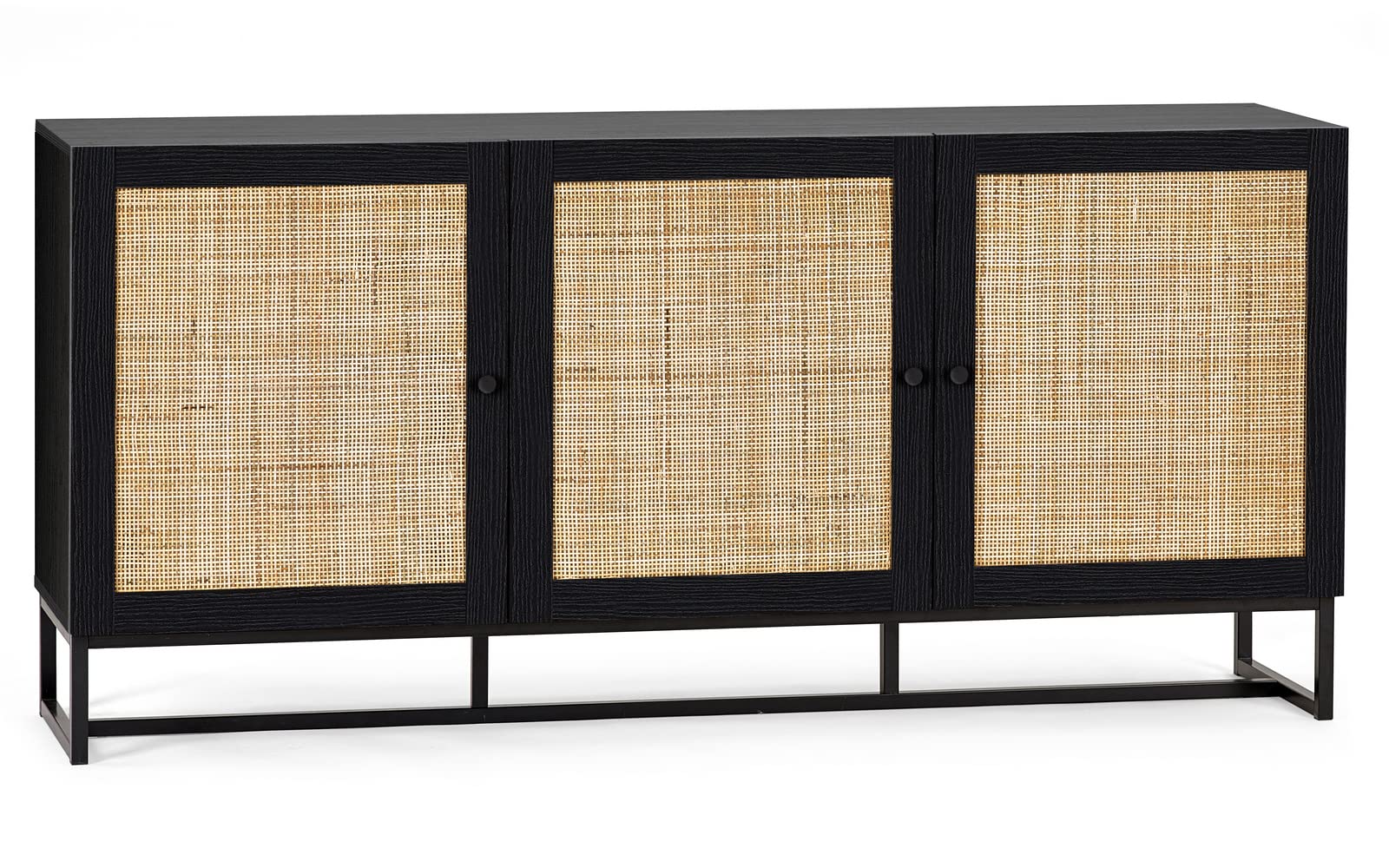 Julian Bowen Padstow Sideboard-Black, One Size