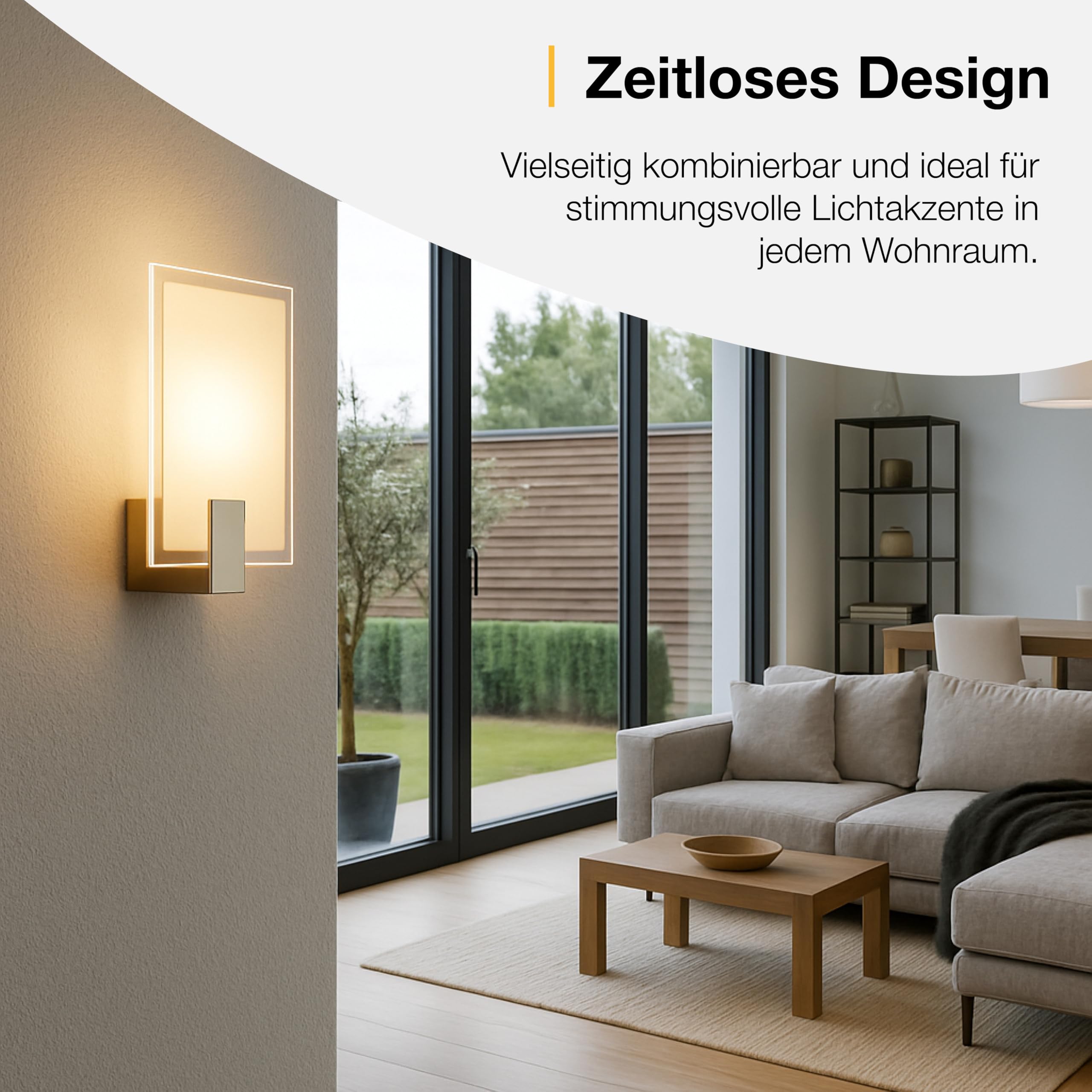 Brilliant Sonian lampa ścienna, 1-żarówkowa, E14, 1 x 40 W, metal/szkło, żelazo/biały 90324/13