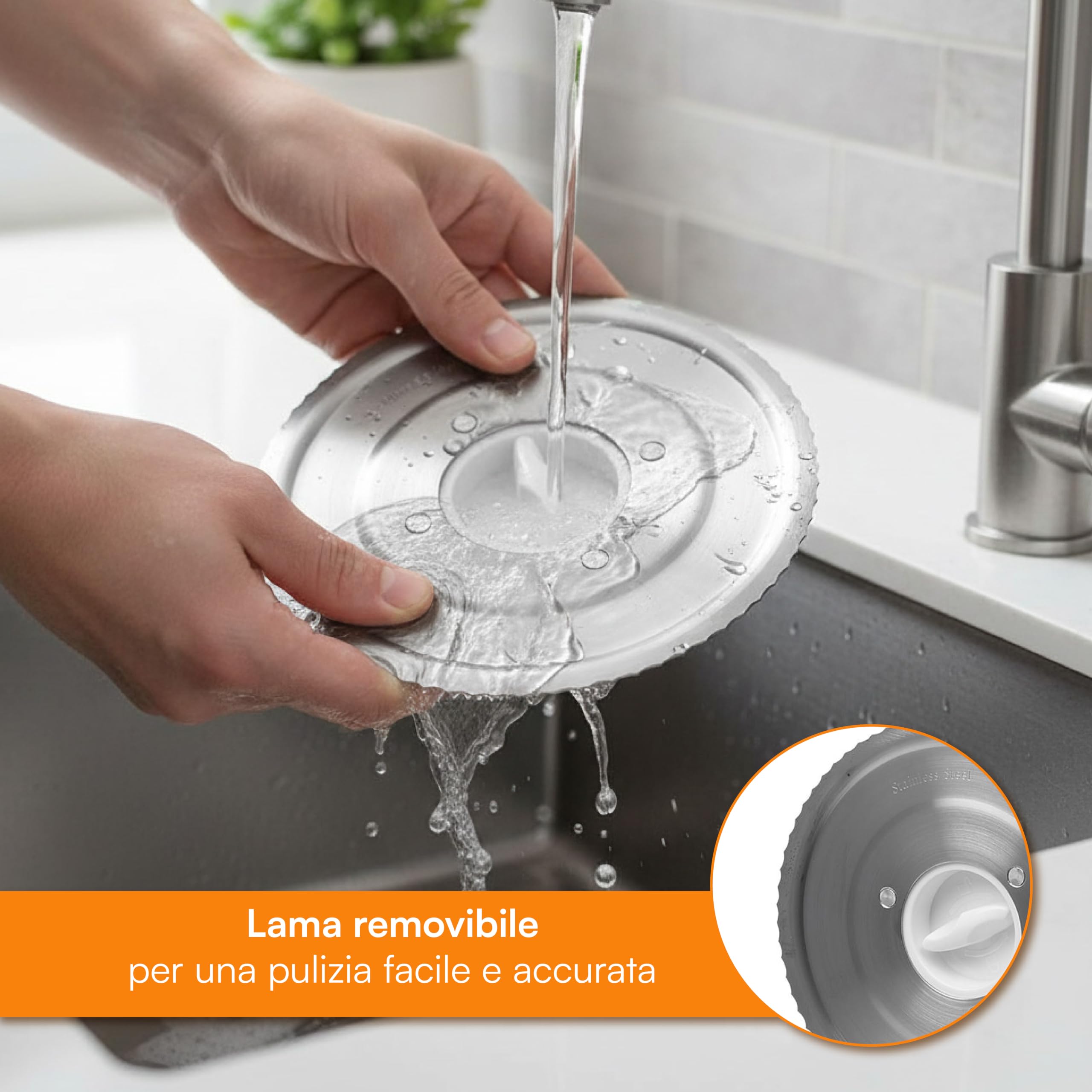 Baroni Home Affettatrice Elettrica Pieghevole con Lama Seghettata Removibile, Spessore Regolabile 0-15 mm, Ventose Antiscivolo, Compatta Richiudibile, per Salumi, Pane, Carne e Verdure