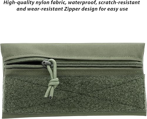 Miniatura 5 de Qavctw Tactical Admin Pouch Bag with Hook and Loop Tool Storage Bag Snack Pouch Candy Bag Hanging Pouches Backpack Accessory Pouch